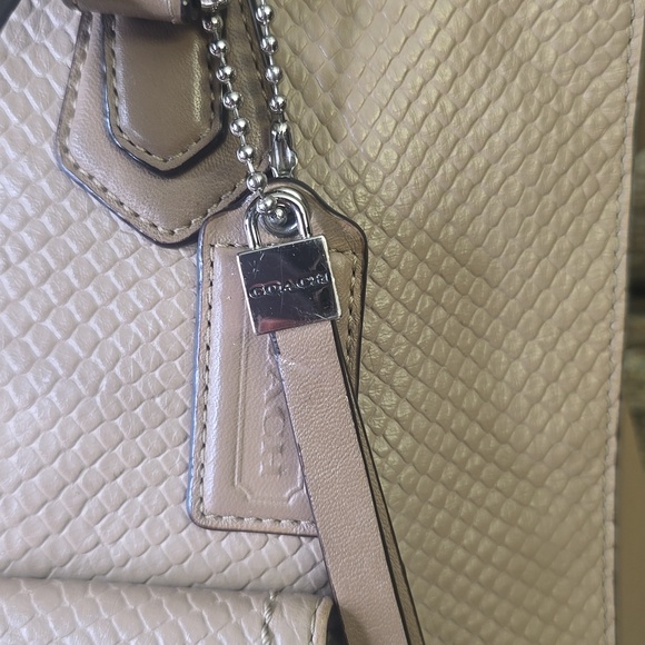 Coach Charlie Embossed Python Leather Tote. Model # F287239 - Picture 3 of 15